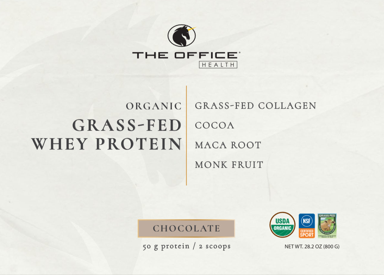 
                  
                    Organic Chocolate Grass-Fed Whey Protein with Collagen & Maca -BACK IN STOCK SOON!
                  
                